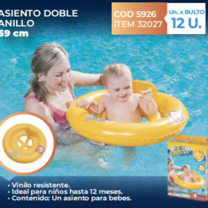 Salvavidas con pasapie asiento doble